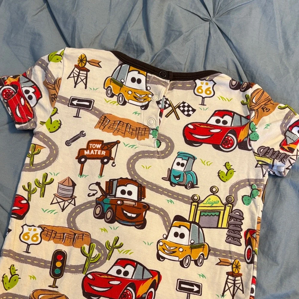 Little Sleepies Pixar Cars Radiator Springs Romper 6-12M - Picture 7 of 8